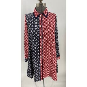 Garcia hidden button front faux pearl accent  detail satin dress with po…